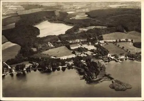 Ak Sielbeck Eutin in Ostholstein, Panorama mit Keller- und Ukleisee, Fliegeraufnahme