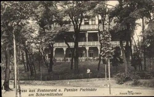 Ak Ketschendorf Fürstenwalde an der Spree, Gasthaus Pechhütte am Scharmützelsee, Logierhaus