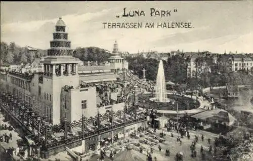 Ak Berlin Wilmersdorf Halensee, Lunapark