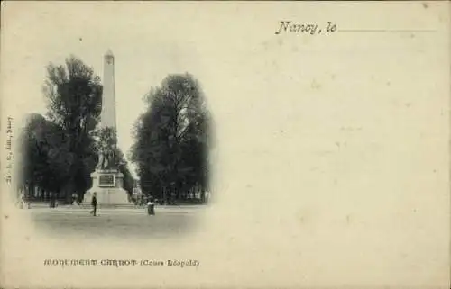 Ak Nancy Meurthe et Moselle, Monument Carnot, Cours Leopold