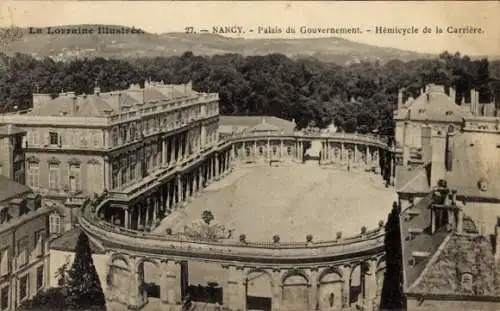 Ak Nancy Meurthe et Moselle, Palais du Gouvernement, Hemicycle de la Carriere