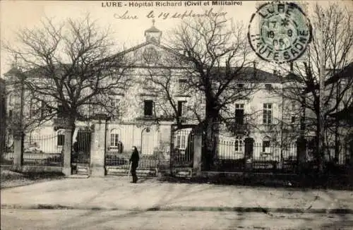 Ak Lure Haute Saône, Hopital Richard, Civil et Militaire