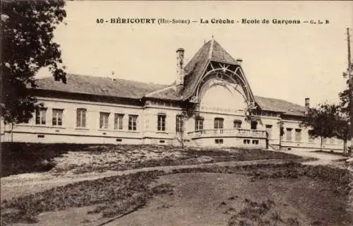 Ak Héricourt Haute Saône, La Creche, Ecole de Garcons