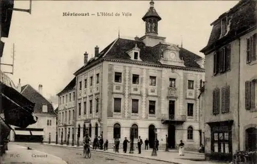 Ak Héricourt Haute Saône, Rathaus