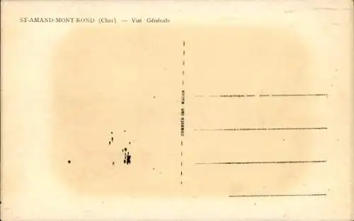 Ak Saint Amand Montrond Cher, Gesamtansicht