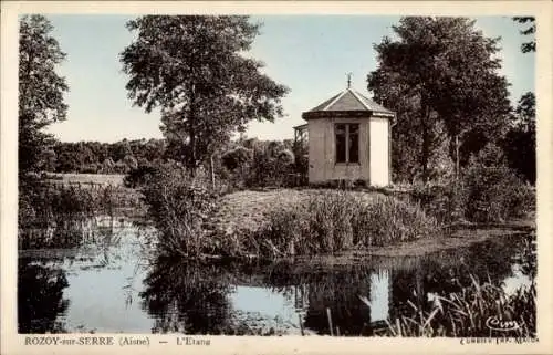 Ak Rozoy sur Serre Aisne, L’Etang