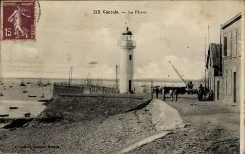 Ak Cancale Ille et Vilaine, Leuchtturm