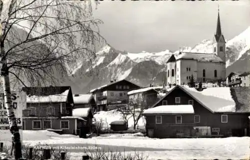 Ak Kaprun in Salzburg, Kitzsteinhorn, Kirche, Winter