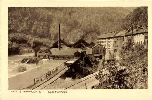 Ak Saint Hippolyte Doubs, Les Forges