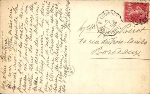 Ak Seekranke Paasagiere in einem Motorboot