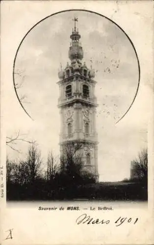 Ak Mons Wallonien Hennegau, Le Beffroi
