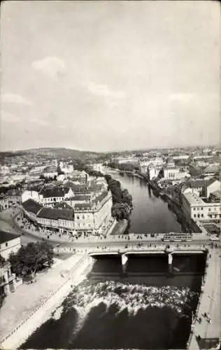 Ak Oradea Großwardein Nagyvárad Rumänien, Teilansicht, Brücke