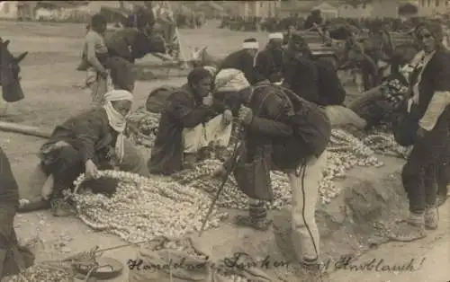 Foto Ak Skopje Üsküb Mazedonien, Türkische Händler