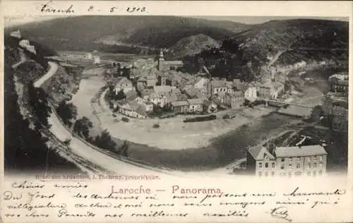 Ak Laroche La Roche en Ardennes Wallonien Luxemburg, Panorama