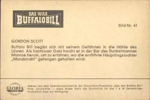 Ak Schauspieler Gordon Scott, Filmszene aus Das war Buffalo Bill, Bild Nr. 43