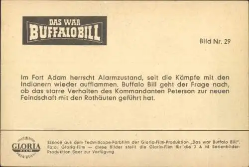 Ak Filmszene aus Das war Buffalo Bill, Fort Adam, Bild Nr. 29