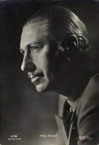 Ak Schauspieler Willy Birgel, Portrait, Profil, Film Foto Verlag G 204