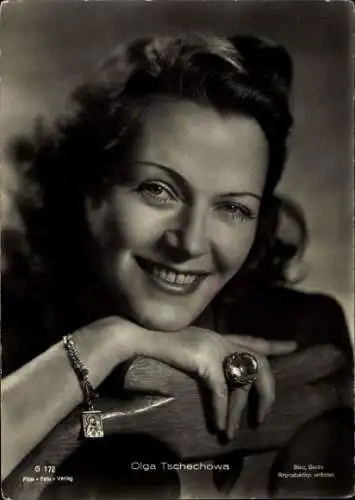 Ak Schauspielerin Olga Tschechowa, Foto Binz G 172, Portrait