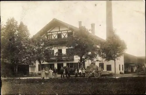 Foto Ak Miesbach in Oberbayern, Waitzinger Bräu AG, Depot Moosrain Vogel-Bauer