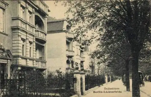 Ak Berlin Steglitz Lichterfelde, Drakestraße