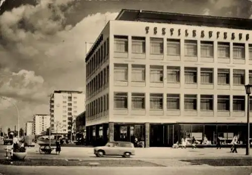 Ak Stalinstadt Eisenhüttenstadt in Brandenburg, Leninallee,Textilkaufhaus