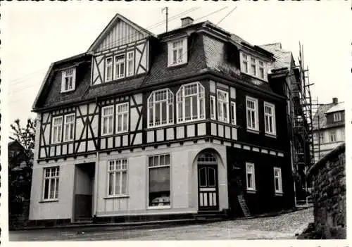 Ak Finsterbergen Friedrichroda im Thüringer Wald, Haus, Baustelle