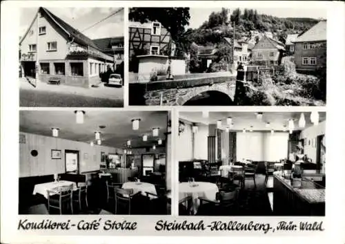 Ak Steinbach Hallenberg im Thüringer Wald, Konditorei-Café Stolze, Innenansichten