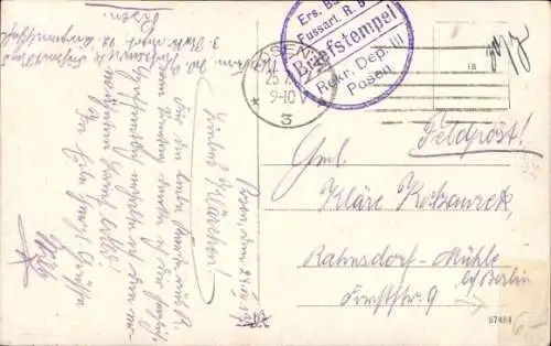 Ak Poznań Posen, Alter Markt, Hauptwache