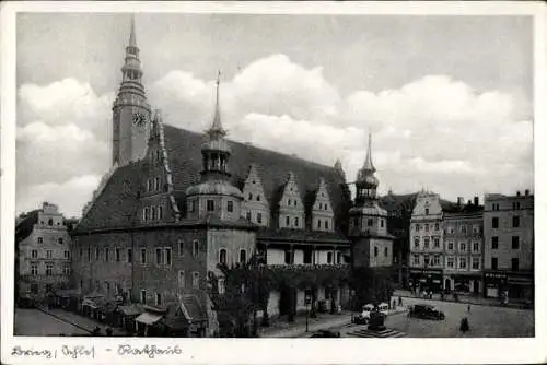 Ak Brzeg Brieg Schlesien, Rathaus