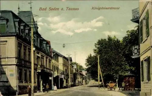 Ak Bad Soden am Taunus Hessen, Königsteinerstraße