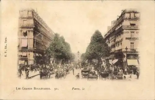 Ak Paris IX, Les Grands Boulevards