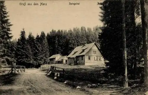 Ak Clausthal Zellerfeld im Oberharz, Spiegeltal