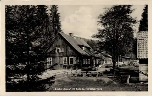 Ak Wildemann Clausthal Zellerfeld im Oberharz, Spiegelthaler Zechenhaus