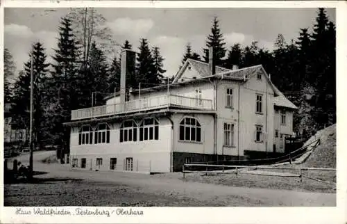 Ak Festenburg Altenau Schulenberg Clausthal Zellerfeld im Oberharz, Haus Waldfrieden