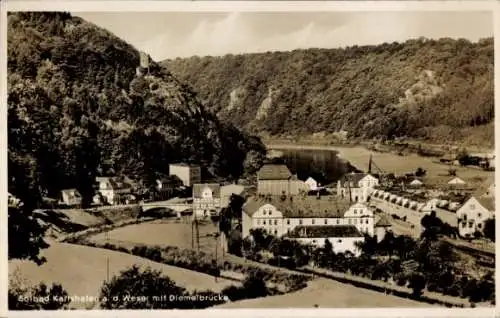 Ak Bad Karlshafen an der Weser, Diemelbrücke