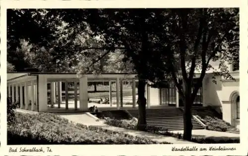 Ak Bad Schwalbach im Taunus, Wandelhalle am Weinbrunnen