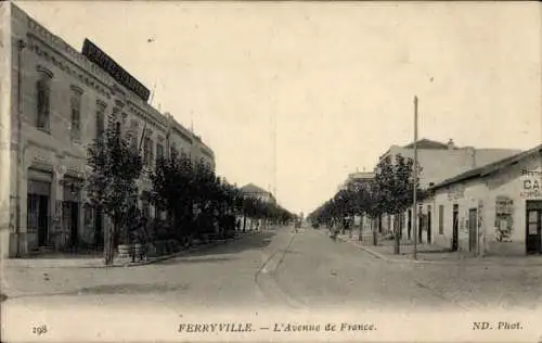 Ak Ferryville Algerien, Avenue de France