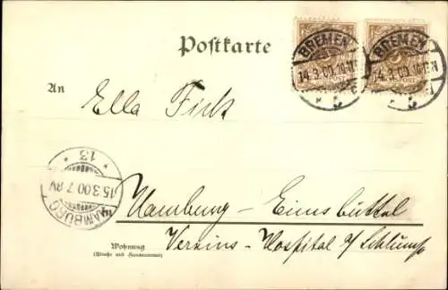 Ak Oldenburg in Oldenburg, Stau, Teilansicht, Boote