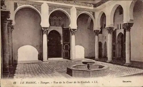 Ak Tanger, Marokko, Hof der Kasbah