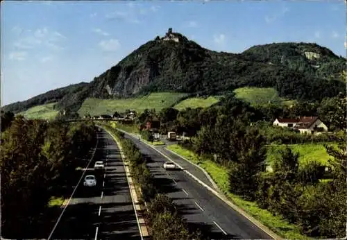 Ak Königswinter am Rhein, Panorama, Drachenfels