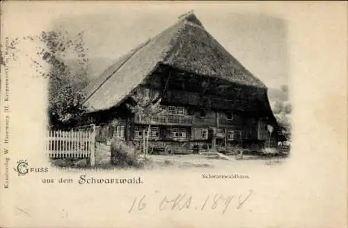 Ak Schwarzwald, Schwarzwaldhaus, Wohnhaus