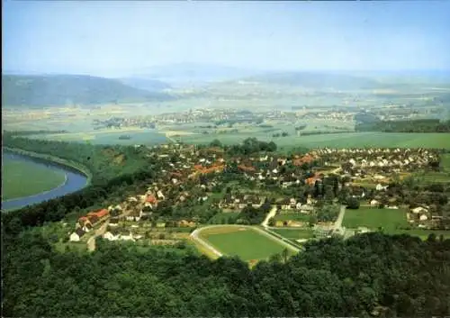 Ak Fürstenberg an der Weser, Gesamtansicht, Luftbild