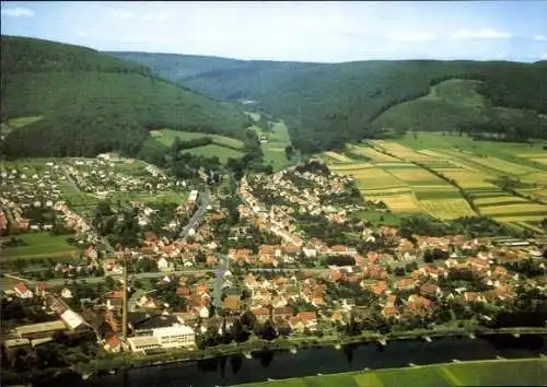 Ak Veckerhagen Reinhardshagen an der Weser Hessen, Panorama