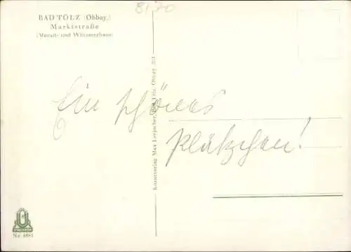Ak Bad Tölz in Oberbayern, Marktstraße, Moralthaus und Winzererhaus