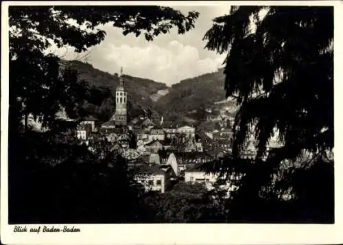 Ak Baden Baden am Schwarzwald, Teilansicht