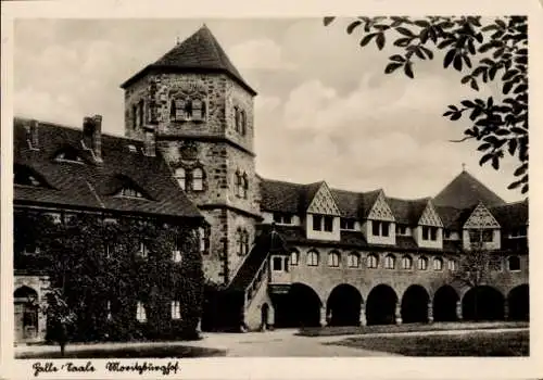 Ak Halle an der Saale, Moritzburg, Burghof