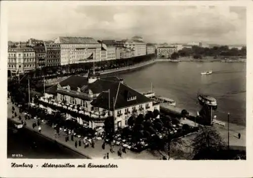 Ak Hamburg Mitte Neustadt, Alsterpavillon, Binnenalster