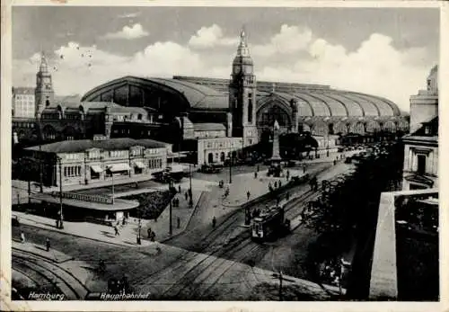 Ak Hamburg Mitte Sankt Georg, Hauptbahnhof