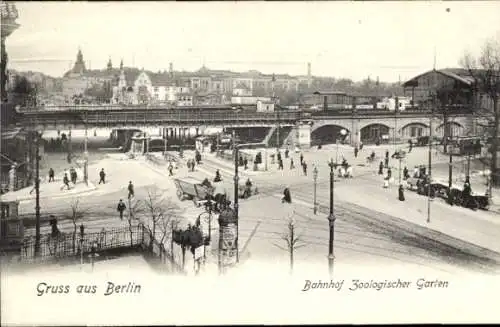 Ak Berlin Charlottenburg, Bahnhof Zoologischer Garten