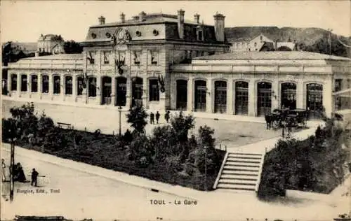 Ak Toul Meurthe et Moselle, Bahnhof